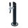 Beer font “Bocklemünd”, 1-tap, aluminium, matt black powder-coated