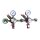 CO2 pressure regulator 3 bar, MicroMatic Premium Plus, 2-way, cylinder connection right