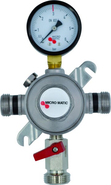 Intermediate pressure regulator, 1-ltg., MicroMatic Premium 3 Bar