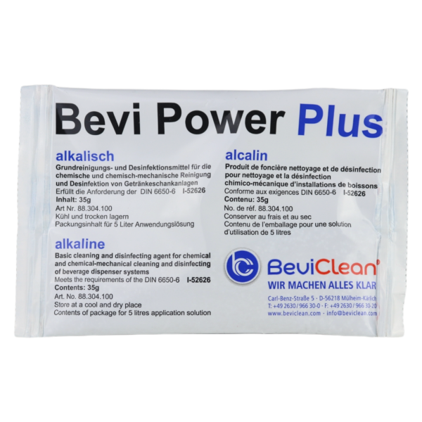 Bevi Power Plus alkalisch | Einzelbeutel | Grundreinigung + Desinfektion