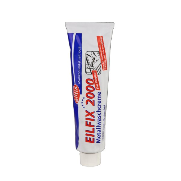 Eilfix 2000 Crème lavante pour métaux, tube de 150g pour CNS/argent/or/cuivre/laiton, Ceran u-plaques de cuisson