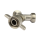 Y-piece (2 × male 5/8", 1 × female 5/8") for beer line cleaning, nickel-plated brass