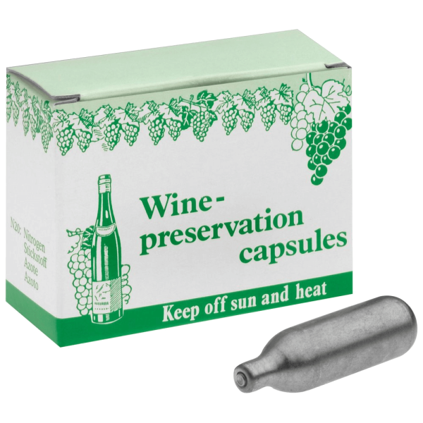 Weinschutzkapseln 8gr. N2O/10er-Pack