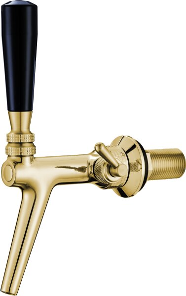Compensator tap BA5000 in chrome-nickel steel PVD gold-coloured, 35 mm