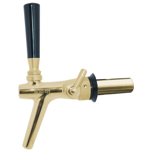 Compensator tap P3000 in chrome-nickel steel PVD gold-coloured, 80 mm