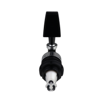 Soft drink tap, standard, black, chrome, with trapezoid handle, for yoke fitting, for 36 mm tap hole