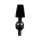 Soft drink tap, standard, black, chrome, with trapezoid handle, for yoke fitting, for 36 mm tap hole