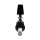 Soft drink tap, standard, black, chrome, with trapezoid handle, for yoke fitting, for 36 mm tap hole
